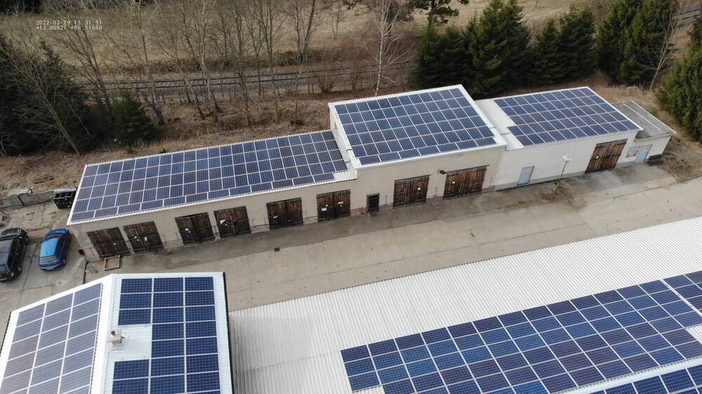 Projektbild: Photovoltaik-Dachanlage mit 150 kWp